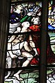 English: Detail of the stained-glass window number 15 in the Sint Janskerk at Gouda, Netherlands: "Jesus baptized by John the Baptist"