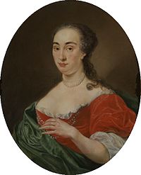 Portret van zijn vrouw (Johannes Antiquus, 1739)