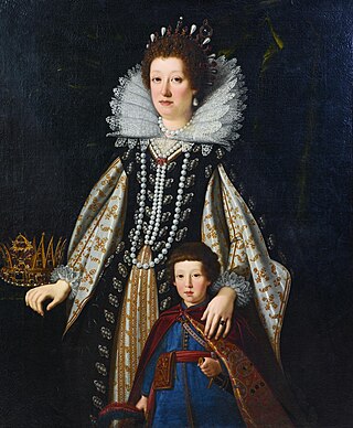 <i>Marie Madeline and Her Son</i> Painting by Justus Sustermans