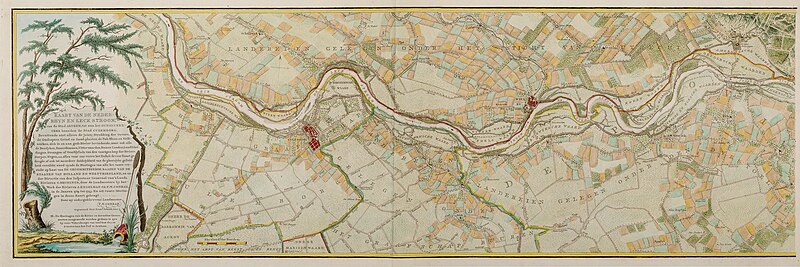 File:Kaart van de Neder-Rhyn en Leck stroom, van de Stad Arnhem tot aan het Oudslykerveer, beneden de Stad Culemborg.jpg