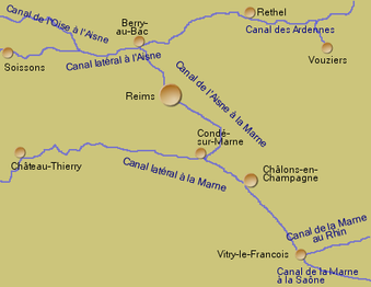 a Kàrta vu dr Aisne-Marne-Kànààl
