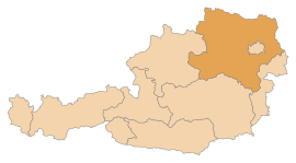 नीडरओस्टराईशचे ऑस्ट्रिया देशाच्या नकाशातील स्थान