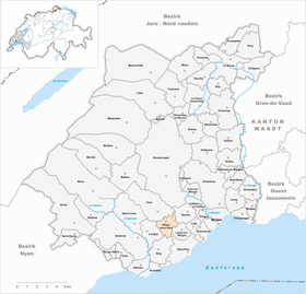Karte von Villars-sous-Yens