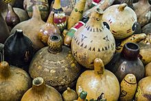 Traditional Kenyan decorative calabashes Kenyan Calabash.jpg