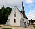 * Nomination Church in Wisselsheim.jpg --Hydro 07:29, 25 May 2013 (UTC) *  Comment Needs perspective correction and has somewhat too high contrast, so the clouds have clipping colour channel and the green at the left side is too dark. Should be easily correctable if the RAW file is available -- Smial 10:27, 25 May 2013 (UTC) * Decline  Not done, unsharp on the right as well. Mattbuck 19:51, 2 June 2013 (UTC)