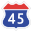 Korea Expressway No.45.svg