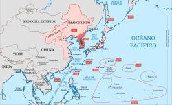 Ubicación de Corea bajo ocupación japonesa