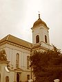 Kosciół Wszystkich Świętych - wieża /sepia/ (All Saints Church - tower /sepia/)