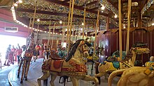 Various wooden animals on the Lakeside Park Carousel LakesideParkCarousel2.jpg