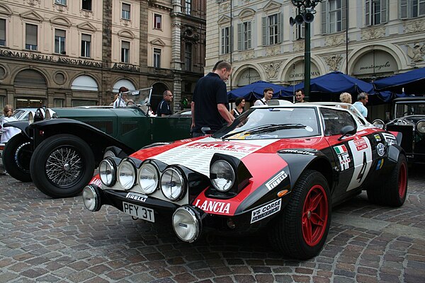 Replica of Markku Alén's 1978 Sanremo -winning Lancia Stratos HF.