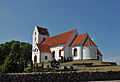 * Nomination Lindelse Church on the isle of Langeland, Denmark. --Bob Collowân 10:56, 29 July 2014 (UTC) * Promotion Overall good quality, but needs a perspective correction. --Cccefalon 15:52, 29 July 2014 (UTC) Thank you. Yes, there is a slight vertical distortion, but as the church is situated on a hill, I think that's what the eye naturally expects. Making the vertical edges perfectly vertical would create an undesirable effect. --Bob Collowân 20:36, 29 July 2014 (UTC) ok, as it is only a small incline, I won't be more catholic than the pope. --Cccefalon 13:25, 30 July 2014 (UTC)