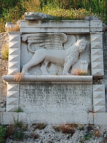 Il leone di San Marco nella fortezza di Corfù