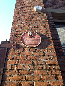 Little Ireland plaque on Great Marlborough Street, Manchester Little Ireland Manchester Red Plaque.jpg