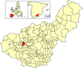 Розташування муніципалітету Санта-Фе у провінції Гранада