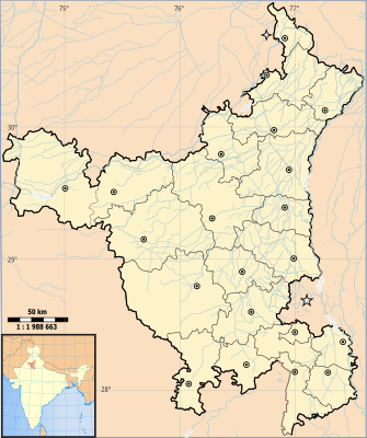 Location map India Haryana