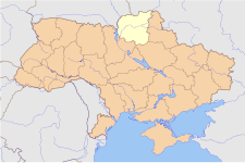 Locator map of Chernigiv province