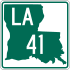 Louisiana Highway 41 signo