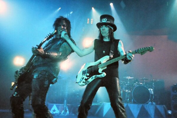 Nikki Sixx and Mick Mars of Mötley Crüe (pictured in June 2005). The song was highly influential in the emergence of heavy metal.