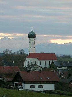 Skyline of Münsing