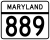 Marcador de la ruta 889 de Maryland