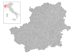 Locatie van Ciconio in Turijn (TO)