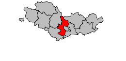Cantonul Beaune-Nord - Harta