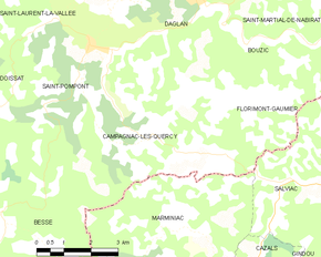 Poziția localității Campagnac-lès-Quercy