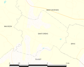 Mapa obce Saint-Orens