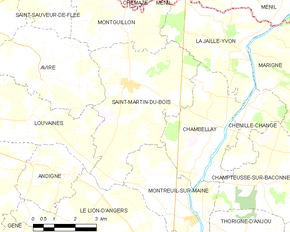 Poziția localității Saint-Martin-du-Bois