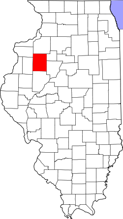 Karte von Knox County innerhalb von Illinois