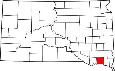 Map of South Dakota highlighting Yankton County.svg