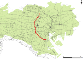 Map of Yamate-Dori Ave.Tokyo Metropolitan Road Route 317.png