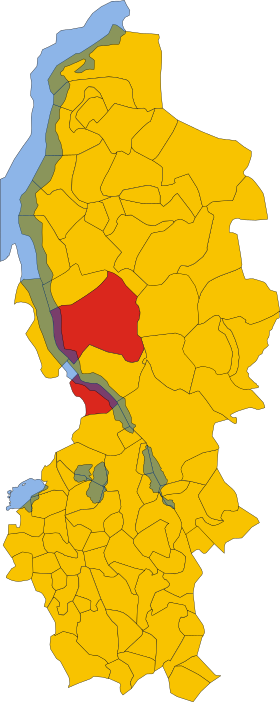 Mandello del Lario'nun konumu