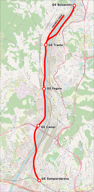 300px mappa ferrovia genova bolzaneto genova sampierdarena