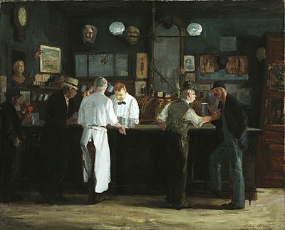 John French Sloan, McSorley's Bar, 1912, Detroit Institute of Arts