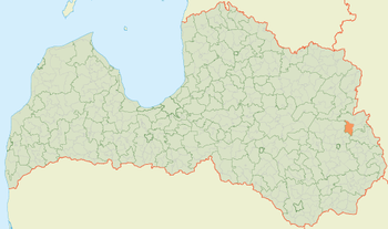 Межвидская волость на карте