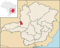 Localização de Coromandel em Minas Gerais