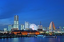 Il quartiere di Minato Mirai 21, Yokohama, che compare anche nel film