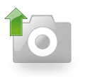 Fayl:Missing image icon with camera and upload arrow.svg üçün miniatür