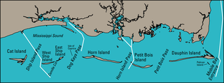 <span class="mw-page-title-main">Mississippi Sound</span> Wide body of water, connecting two larger bodies of water along Mississippi and Alabama, US