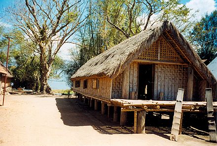 A Mnong longhouse in the Central Highlands of Vietnam
