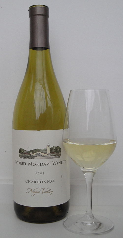 A wine from the Robert Mondavi Winery, a Napa Valley Chardonnay.