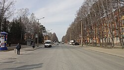 Novosibirsk'te Morskoy prospekt. JPG