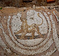 * Nomination Mosaic of a lion in Lamta Museum --Dyolf77 12:56, 20 April 2015 (UTC) * Decline  Comment a bit blurry --Rjcastillo 14:54, 20 April 2015 (UTC)  Oppose Too blurry--Lmbuga 15:39, 20 April 2015 (UTC)