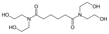 N, N, N ', N'-Tetrakis (2-hydroxyethyl) hexanediamide.svg