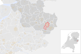 Locatie van de gemeente Hengelo (gemeentegrenzen CBS 2016)