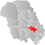 Nome markert med rødt på fylkeskartet