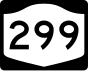 New York State Route 299 signo