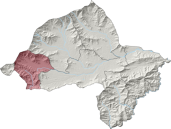 Nawagai Tehsil (red) in Bajaur District