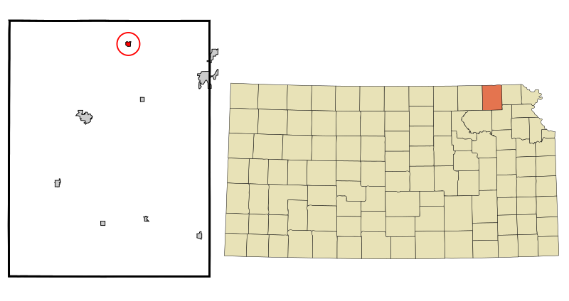 File:Nemaha County Kansas Incorporated and Unincorporated areas Bern Highlighted.svg